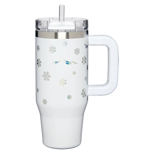 Adventuridge 18 oz Thirst Crusher Tumbler, White Snowflakes